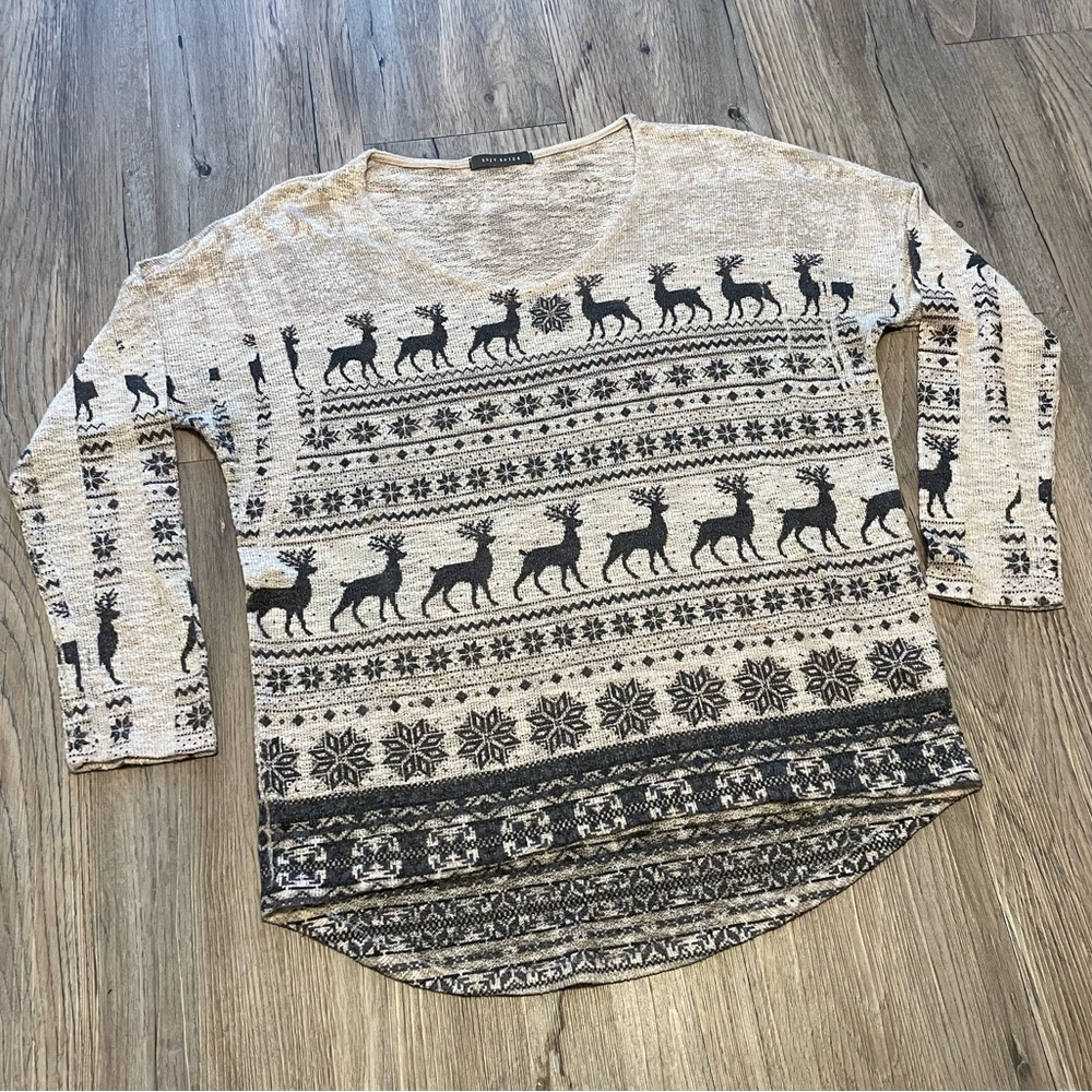 Women’s fair isle print Christmas sweater